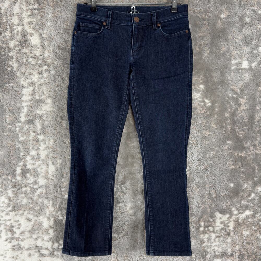 LOFT Women's Straight Leg Jeans - Dark Blue